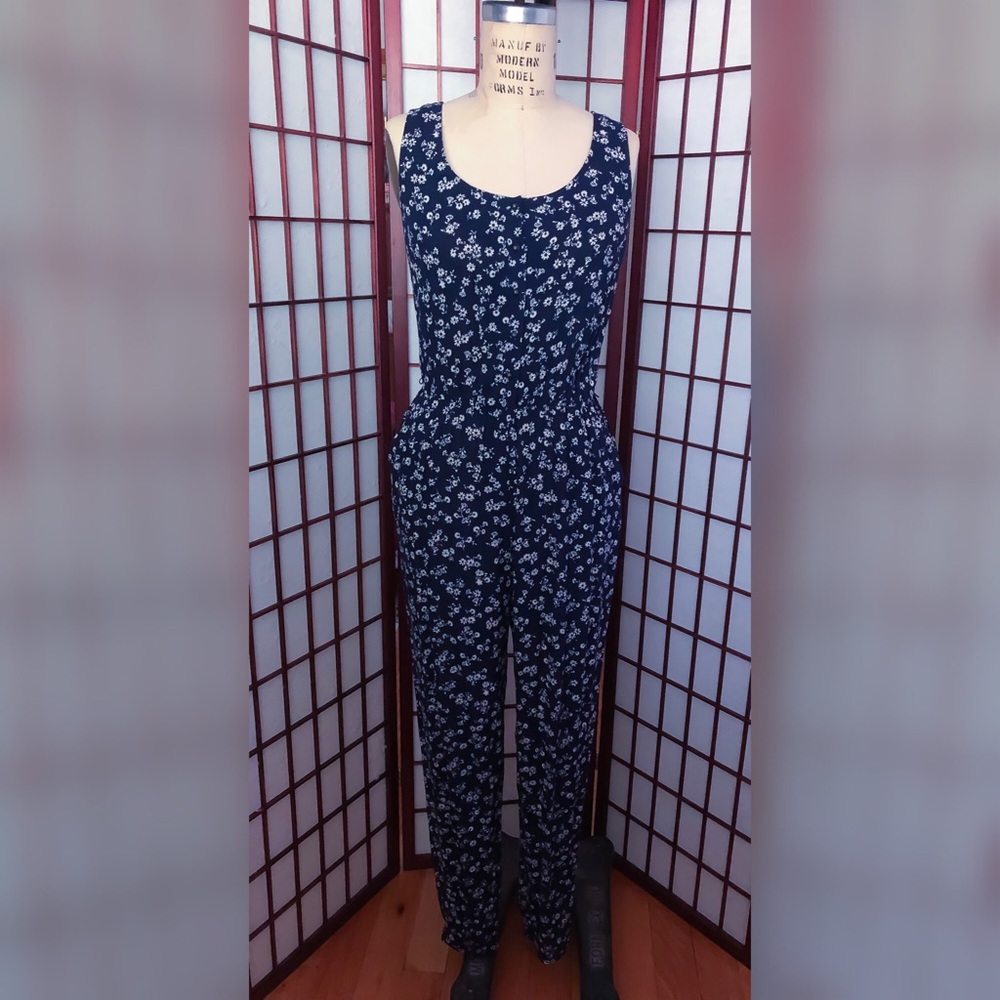 Navy floral Jumpsuit